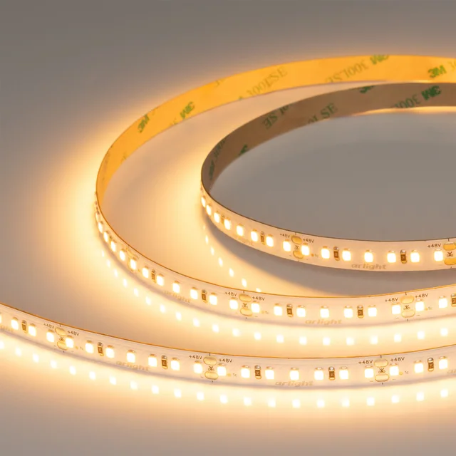 Лента UL-A140-10mm 48V Warm2400 (12 W/m, IP20, 20m) (Arlight, CRI>90), артикул 063662