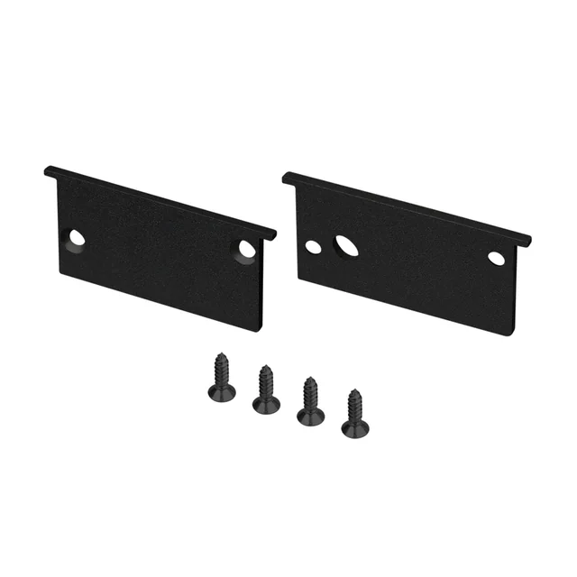Комплект заглушек SL-BEVEL-W32-F BLACK (Arlight, Алюминий), артикул 063943