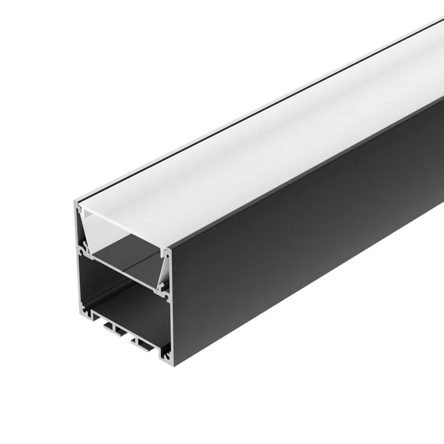 Профиль SL-LINE-5050-3000 BLACK с рефлектором (Arlight, Алюминий), артикул 064469