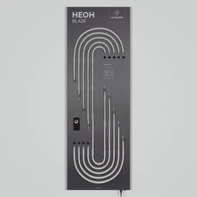 Стенд Гибкий Неон ARL-BLAZE-1760x600mm (DB 3мм, пленка, лого) (Arlight, -), артикул 064631
