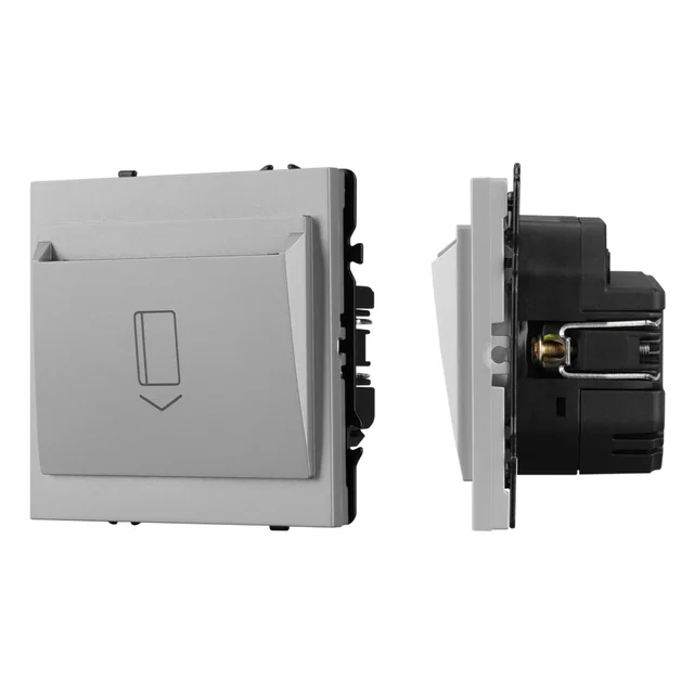 ARL NOBE Выключатель карточный магнитный софт-тач никель SWT-CRD-SFPL-IS (250V, 25A) (Arlight, -), артикул 064815