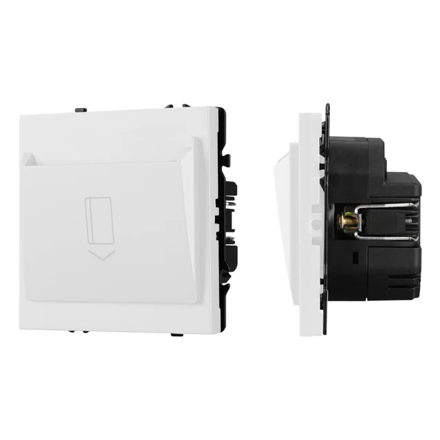 ARL NOBE Выключатель карточный магнитный софт-тач белый кварц SWT-CRD-SFPL-WH (250V, 25A) (Arlight, -), артикул 064817
