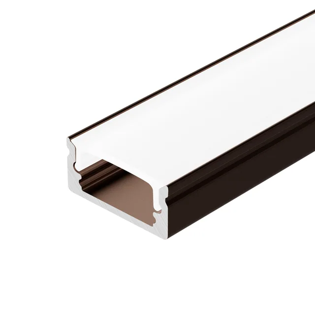 Профиль LINE-1708-2000 ANOD BROWN DEEP (Arlight, Алюминий), артикул 065801